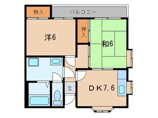 ハイツ上甲子園の物件間取画像